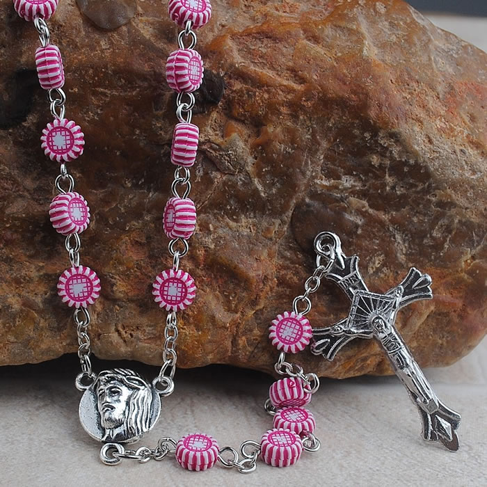 ,plastic beads rosary